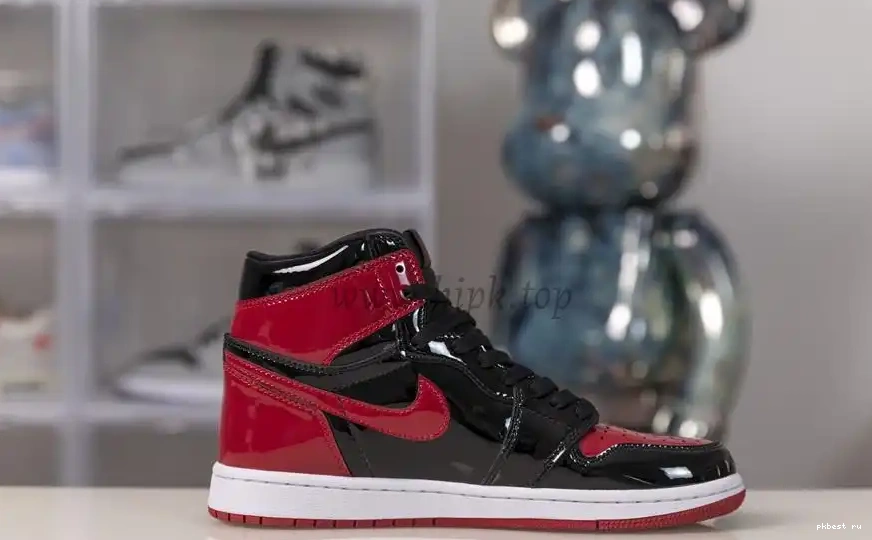 to God retail bred ready retro Patent air jordan 1 materials Pk ship 0512